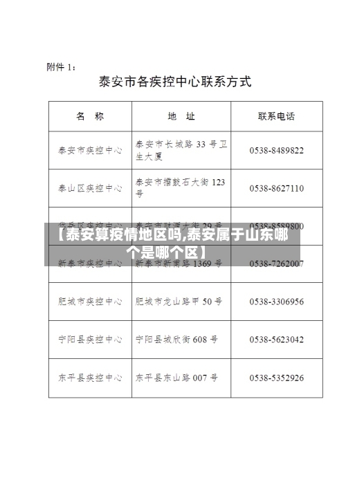 【泰安算疫情地区吗,泰安属于山东哪个是哪个区】-第3张图片