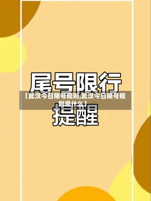 【武汉今日限号规则,武汉今日限号规则是什么】-第2张图片