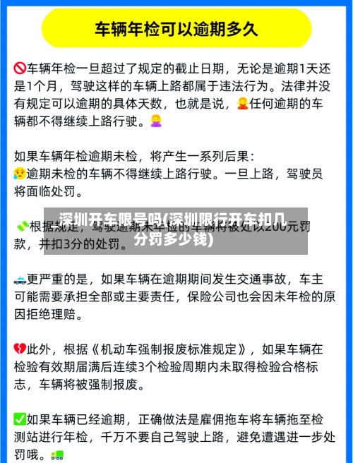 _深圳开车限号吗(深圳限行开车扣几分罚多少钱)-第2张图片