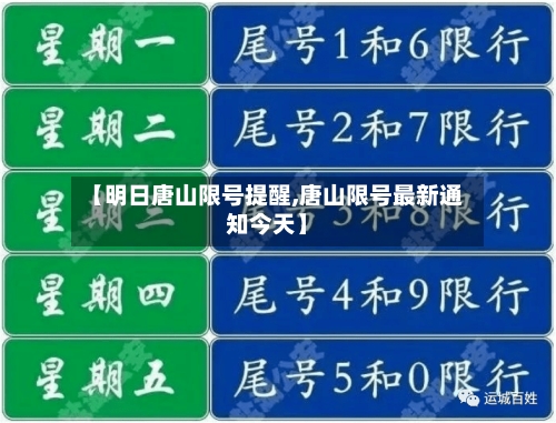 【明日唐山限号提醒,唐山限号最新通知今天】-第3张图片