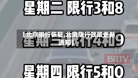【北京限行恢复,北京限行政策更新通知】-第2张图片
