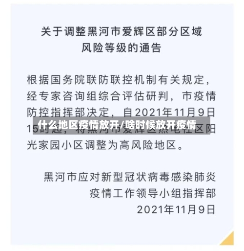 什么地区疫情放开/啥时候放开疫情-第2张图片