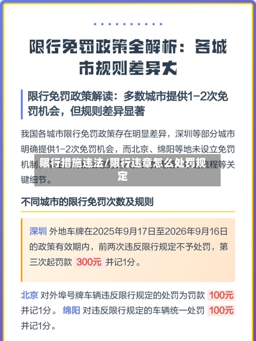 限行措施违法/限行违章怎么处罚规定