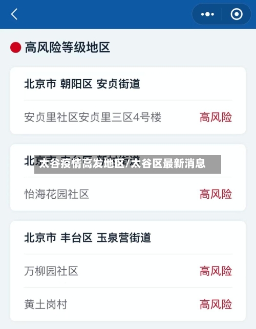 太谷疫情高发地区/太谷区最新消息-第2张图片