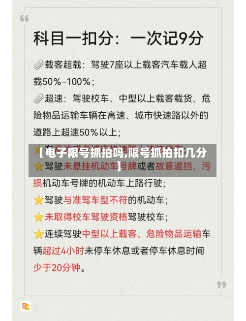 【电子限号抓拍吗,限号抓拍扣几分】