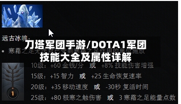 刀塔军团手游/DOTA1军团技能大全及属性详解