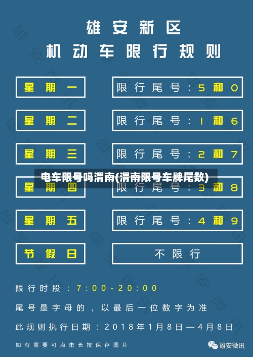 电车限号吗渭南(渭南限号车牌尾数)