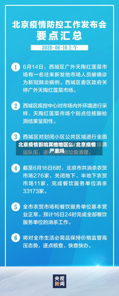 北京疫情影响其他地区么/北京疫情严重吗