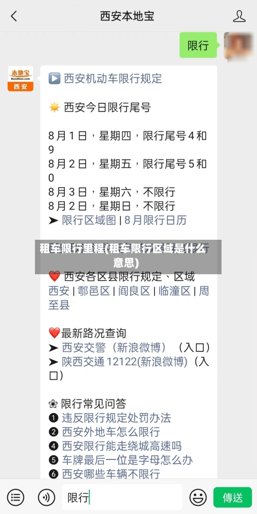 租车限行里程(租车限行区域是什么意思)