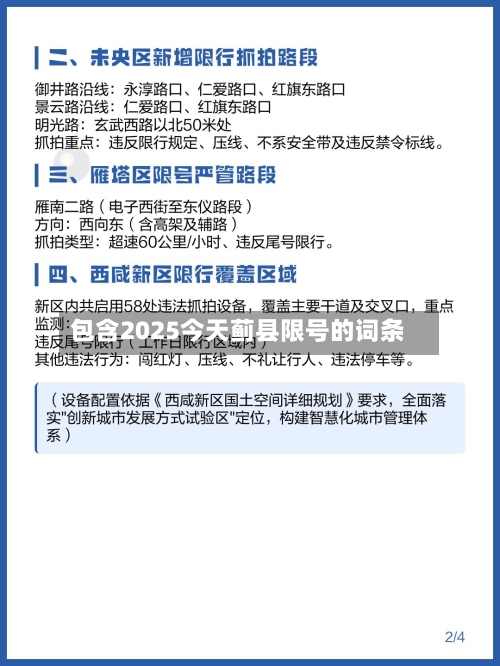 包含2025今天蓟县限号的词条-第2张图片