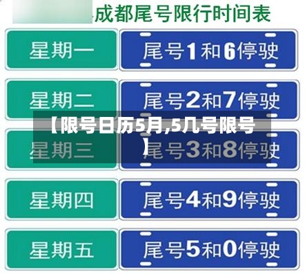 【限号日历5月,5几号限号】