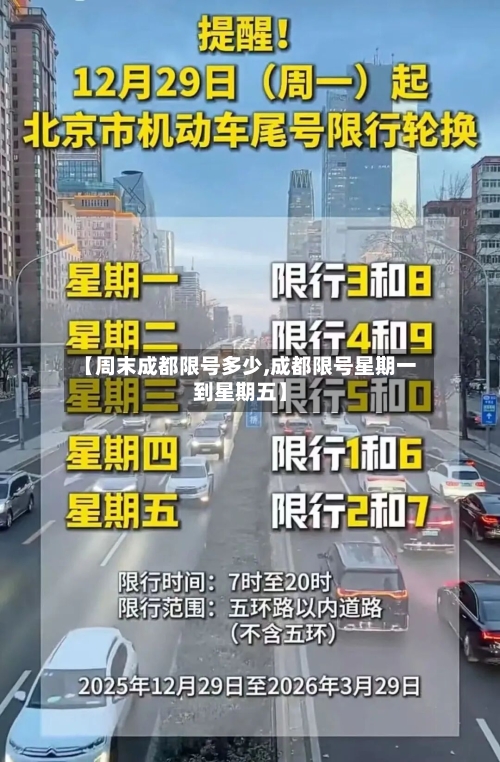 【周末成都限号多少,成都限号星期一到星期五】-第2张图片