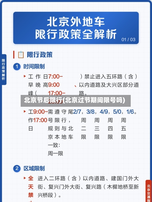 北京节后限行(北京过节期间限号吗)
