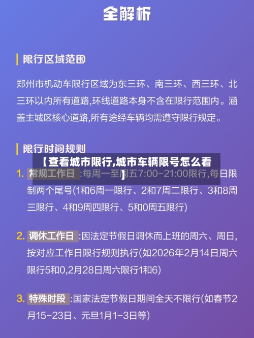 【查看城市限行,城市车辆限号怎么看】-第3张图片