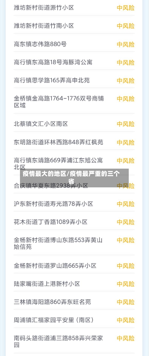 疫情最大的地区/疫情最严重的三个省-第2张图片