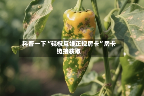 科普一下“辣椒互娱正规房卡”房卡链接获取-第3张图片