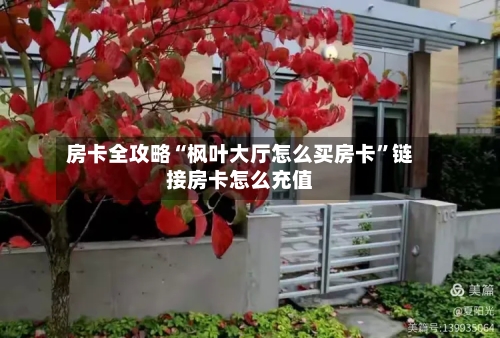 房卡全攻略“枫叶大厅怎么买房卡”链接房卡怎么充值-第2张图片