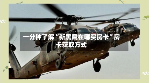 一分钟了解“新黑鹰在哪买房卡”房卡获取方式
