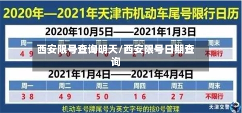 西安限号查询明天/西安限号日期查询