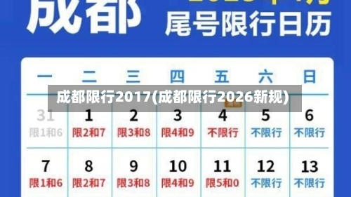 成都限行2017(成都限行2026新规)