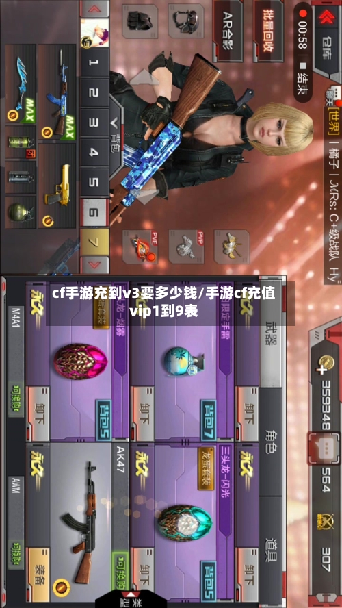 cf手游充到v3要多少钱/手游cf充值vip1到9表-第2张图片