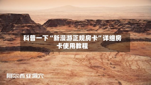科普一下“新漫游正规房卡”详细房卡使用教程-第2张图片