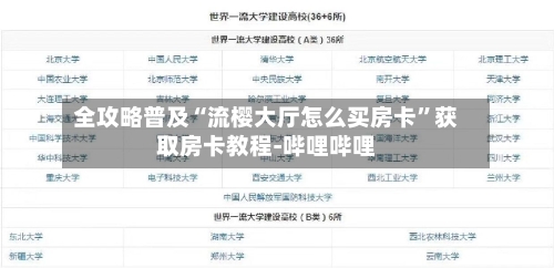 全攻略普及“流樱大厅怎么买房卡”获取房卡教程-哔哩哔哩-第2张图片