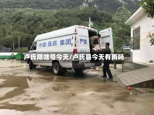 卢氏限啥号今天/卢氏县今天有雨吗