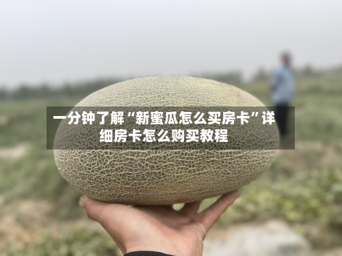一分钟了解“新蜜瓜怎么买房卡”详细房卡怎么购买教程