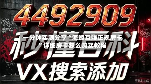 一分钟实测分享“海螺互娱正规房卡	”详细房卡怎么购买教程-第3张图片