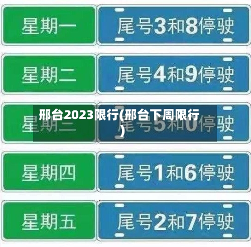 邢台2023限行(邢台下周限行)