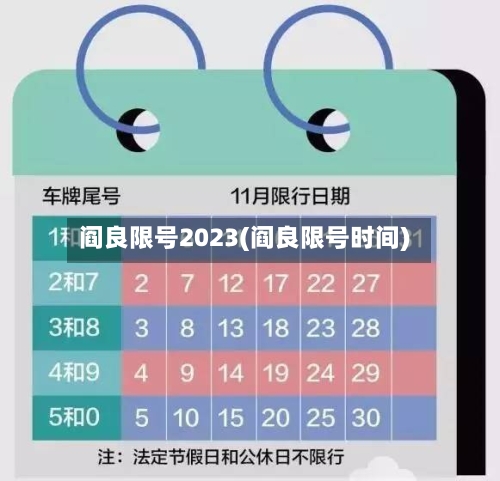 阎良限号2023(阎良限号时间)