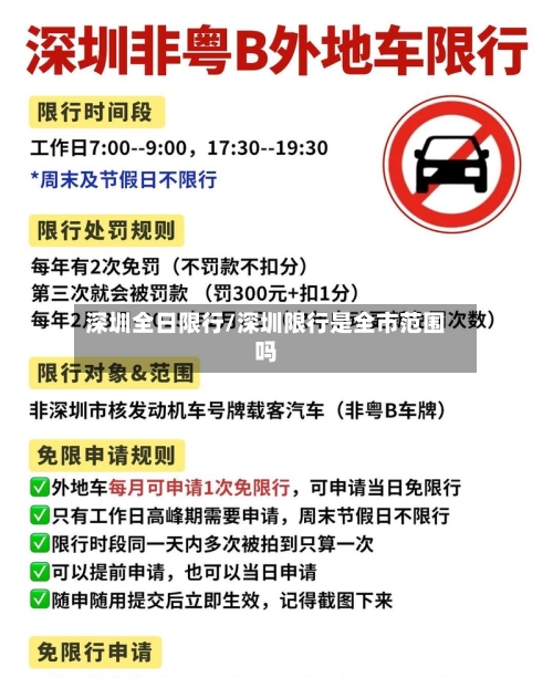 深圳全日限行/深圳限行是全市范围吗