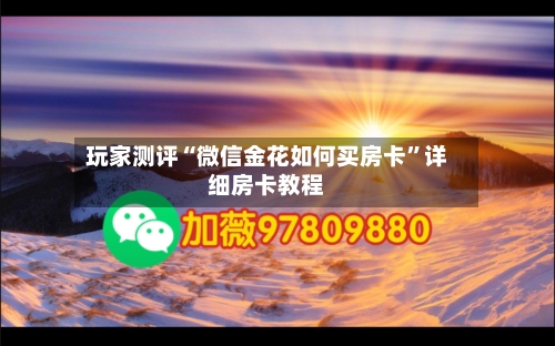 玩家测评“微信金花如何买房卡”详细房卡教程