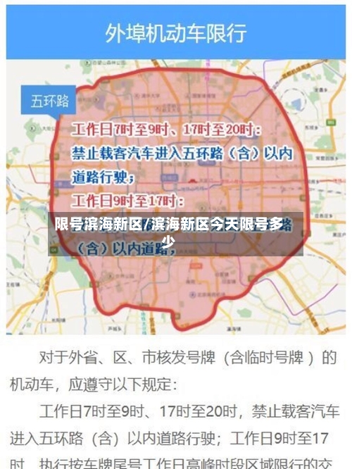 限号滨海新区/滨海新区今天限号多少