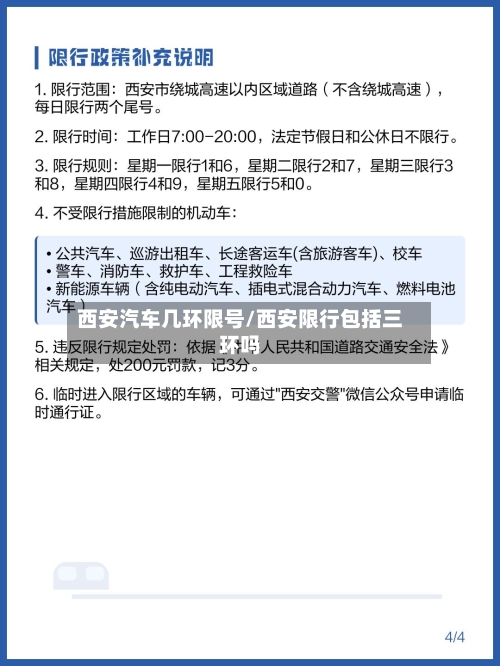 西安汽车几环限号/西安限行包括三环吗-第3张图片