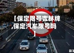 【保定限号吉林牌,保定汽车限号吗】-第3张图片