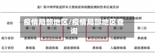 疫情局部地区/疫情局部地区查询