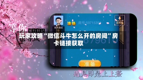 玩家攻略“微信斗牛怎么开的房间”房卡链接获取