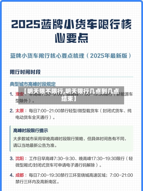 【明天限不限行,明天限行几点到几点结束】-第2张图片