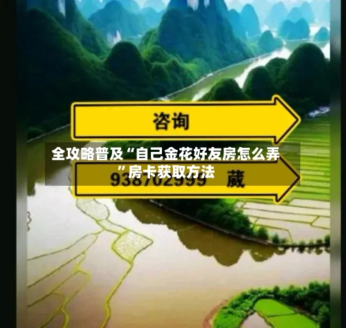 全攻略普及“自己金花好友房怎么弄	”房卡获取方法-第2张图片