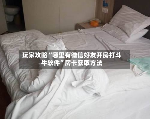 玩家攻略“哪里有微信好友开房打斗牛软件”房卡获取方法-第3张图片
