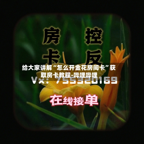 给大家讲解“怎么开金花房间卡	”获取房卡教程-哔哩哔哩-第2张图片