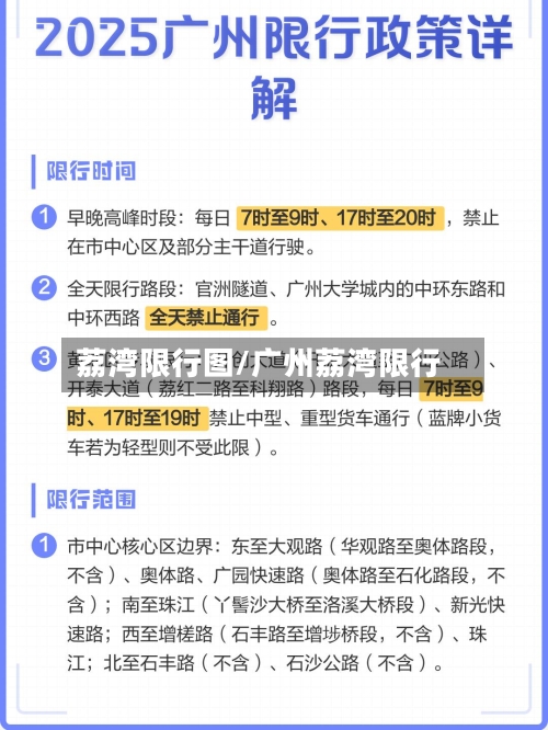 荔湾限行图/广州荔湾限行