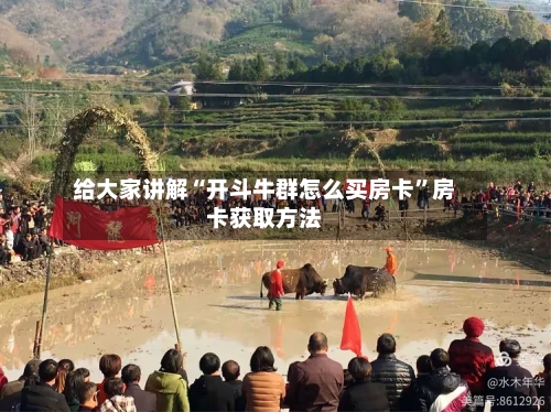 给大家讲解“开斗牛群怎么买房卡”房卡获取方法