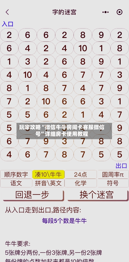 玩家攻略“微信牛牛房间卡客服微信号”详细房卡使用教程-第3张图片