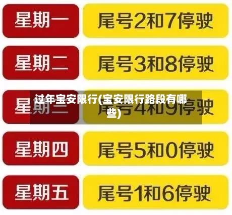 过年宝安限行(宝安限行路段有哪些)