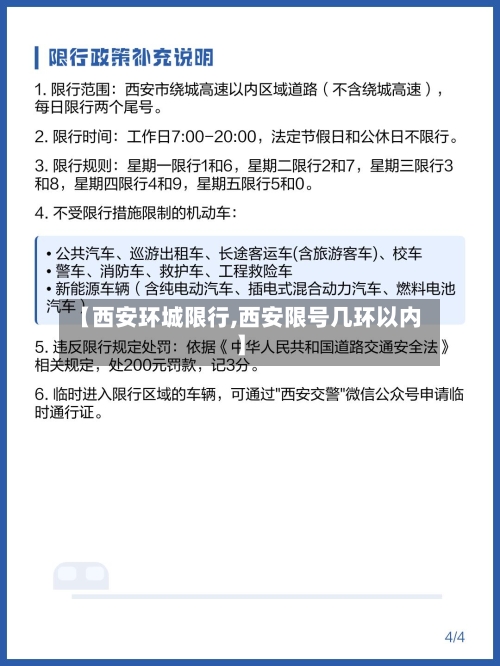 【西安环城限行,西安限号几环以内】-第2张图片