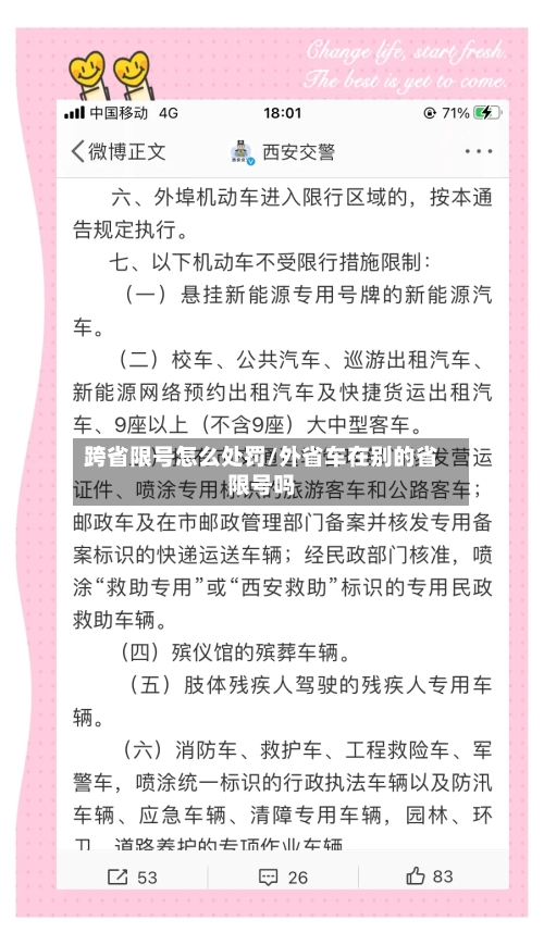 跨省限号怎么处罚/外省车在别的省限号吗