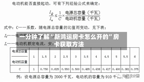一分钟了解“新鸿运房卡怎么开的”房卡获取方法-第2张图片